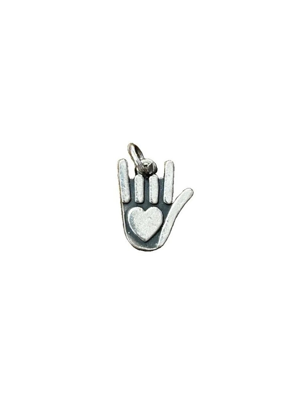James Avery 925 Sterling Silver Hand Sign of Love ASL Charm